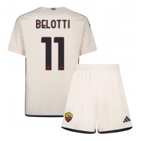 Camisa de Futebol AS Roma Andrea Belotti #11 Equipamento Secundário Infantil 2023-24 Manga Curta (+ Calças curtas)